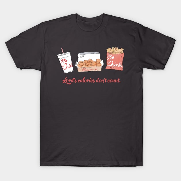 Lord's Calories Don't Count T-Shirt by Litho